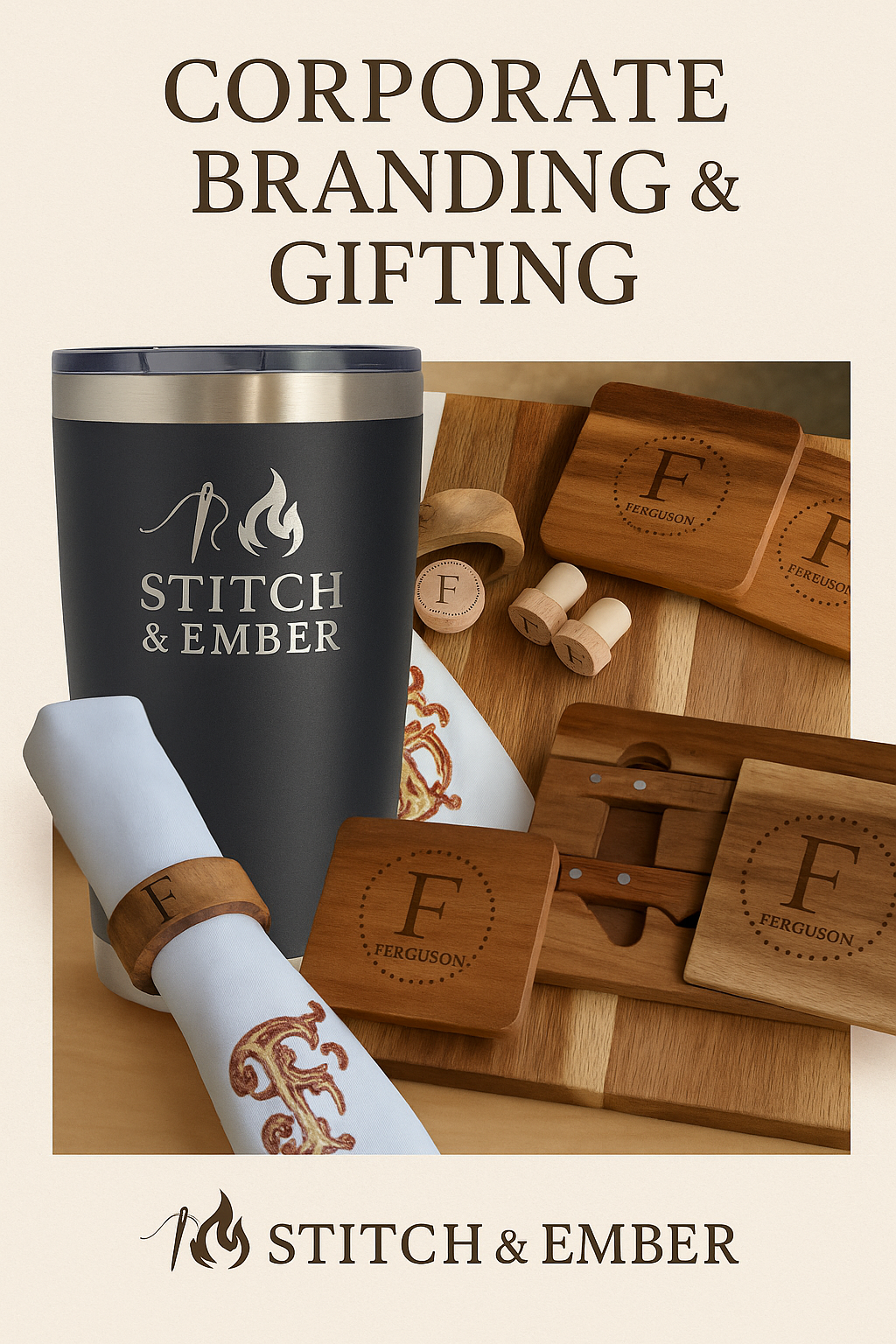 Premium Custom Embroidery & Laser Engraving for Corporate Branding & Gifting