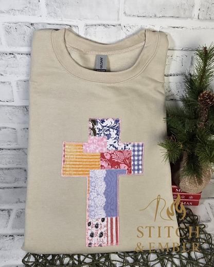 Embroidered Applique Sweatshirt