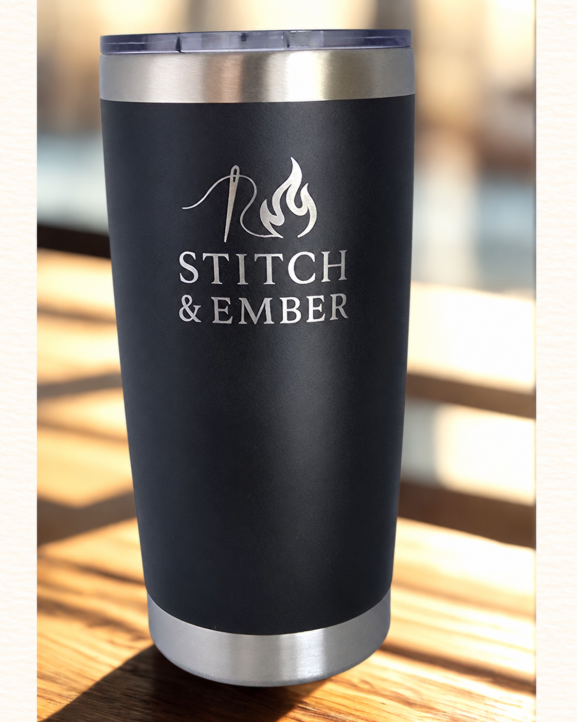 Custom Engraved 20 oz Stainless Steel Tumbler