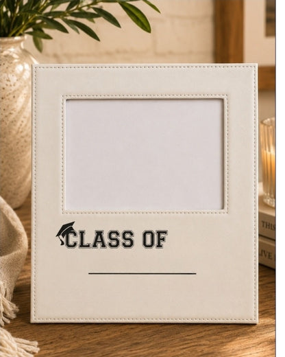 Personalized Graduation Engraved Leatherette 5x7 Picture Frame