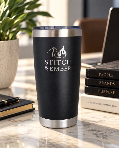 Custom Engraved Stainless Steel Tumbler – 20oz Insulated | Available for Bulk Corporate Orders